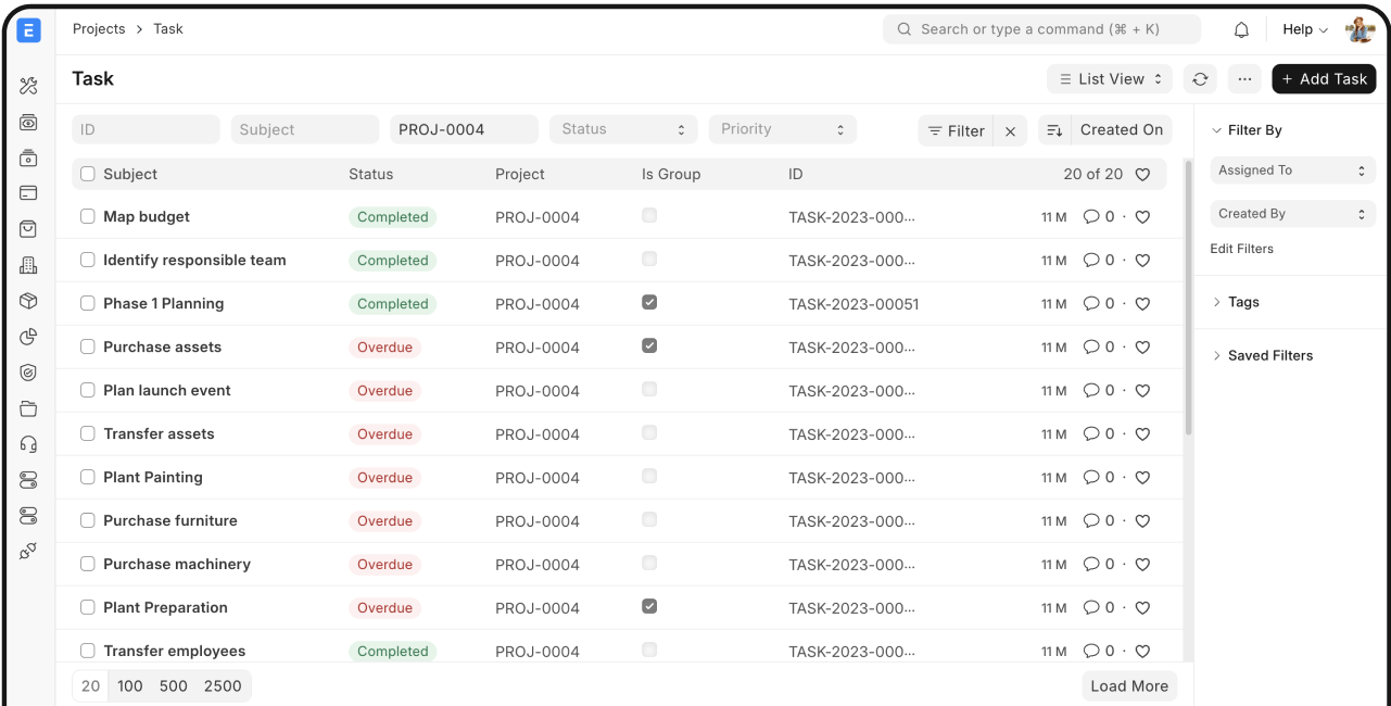 AXERP Budget Management